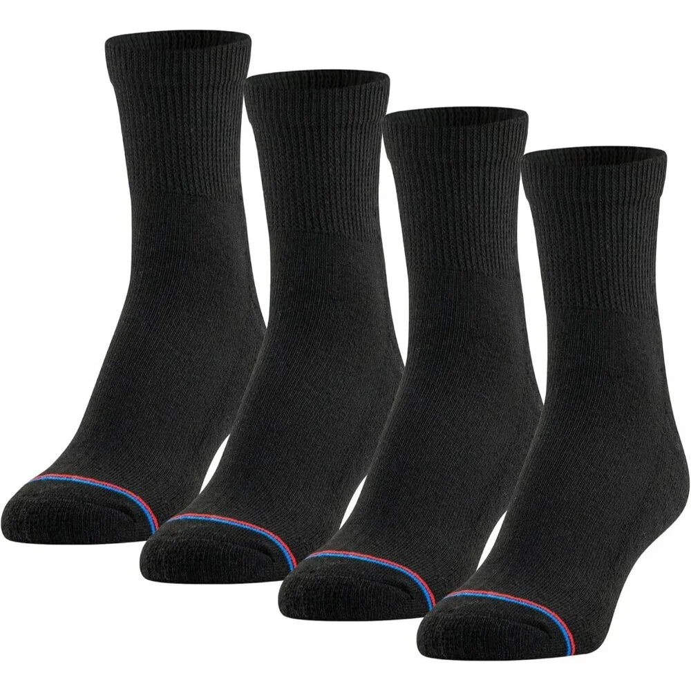 Men's Quarter Socks With Non-Binding Top Multipairs